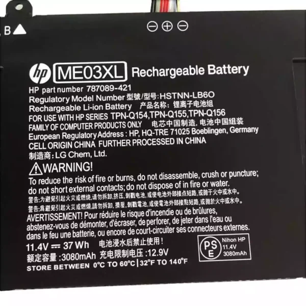 Batería Para Laptop HP TPN-Q156 - Imagen 3