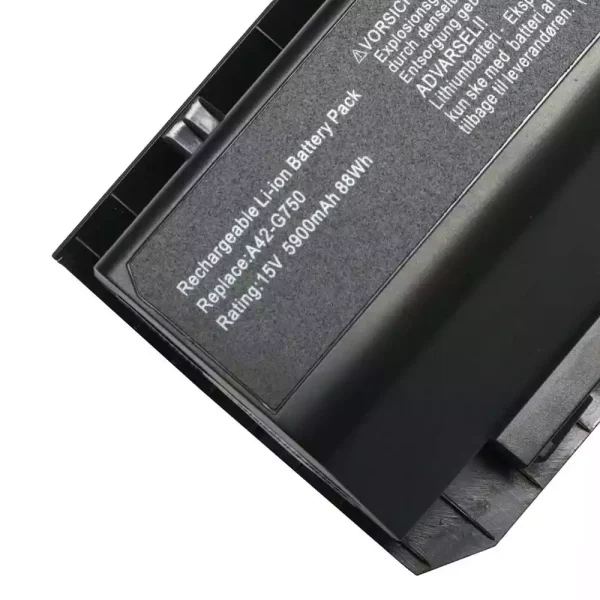 Batería de repuesto para laptop ASUS ROG G750,G750J,G750JS,G750JW,G750JH,G750JX,G750JM,G750JZ - Imagen 3