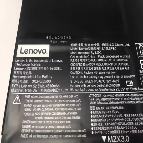 Batería Para Laptop LENOVO L15L3PB0 - Imagen 3