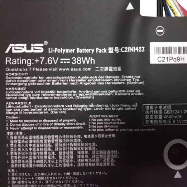Batería Para Laptop ASUS C21N1423 - Imagen 3