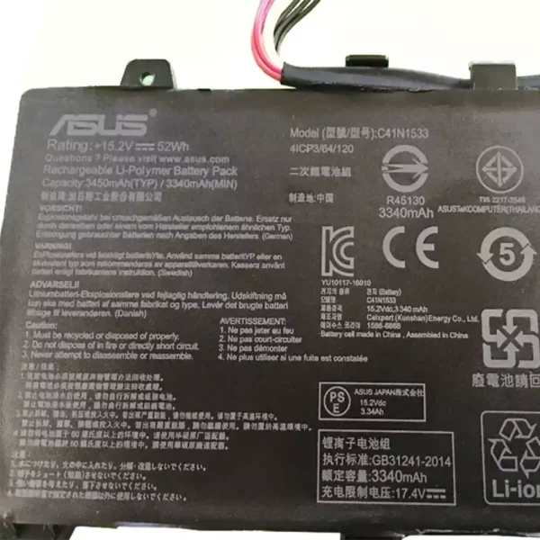 Batería Para Laptop ASUS C41N1533 - Imagen 3
