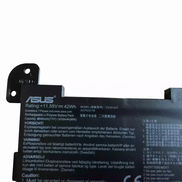Batería Para Laptop ASUS C31N1637 - Imagen 3