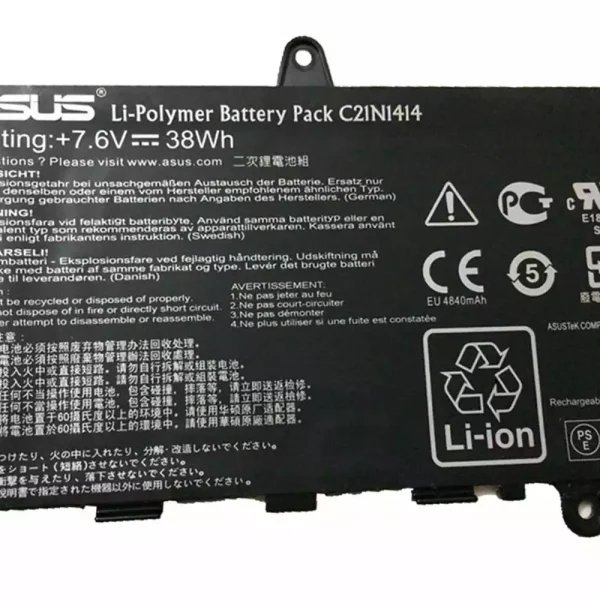 Batería Para Laptop ASUS C21N1414 - Imagen 3