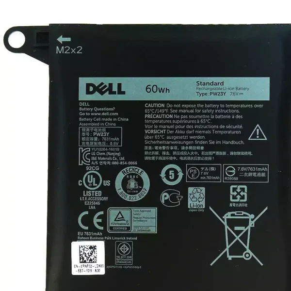 Batería Para Laptop DELL PW23Y - Imagen 3
