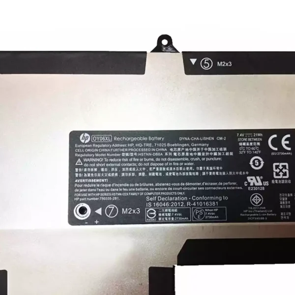 Batería Para Laptop HP OY06XL - Imagen 3