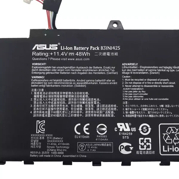 Batería Para Laptop ASUS B31N1425 - Imagen 3