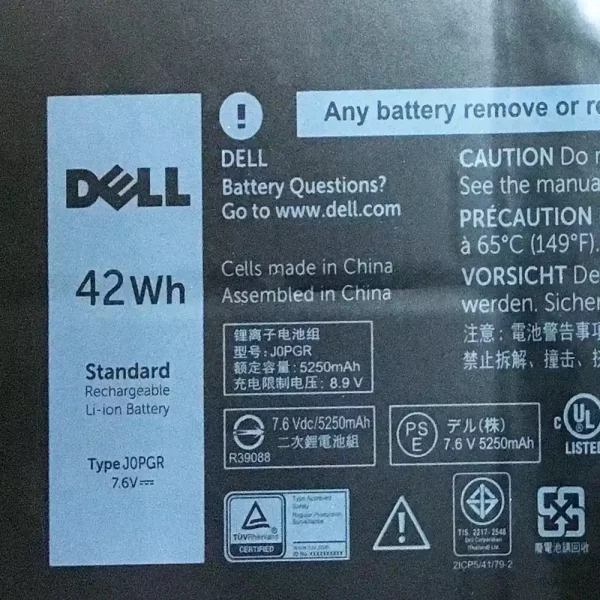 Batería Para Laptop DELL JOPGR,J0PGR - Imagen 2