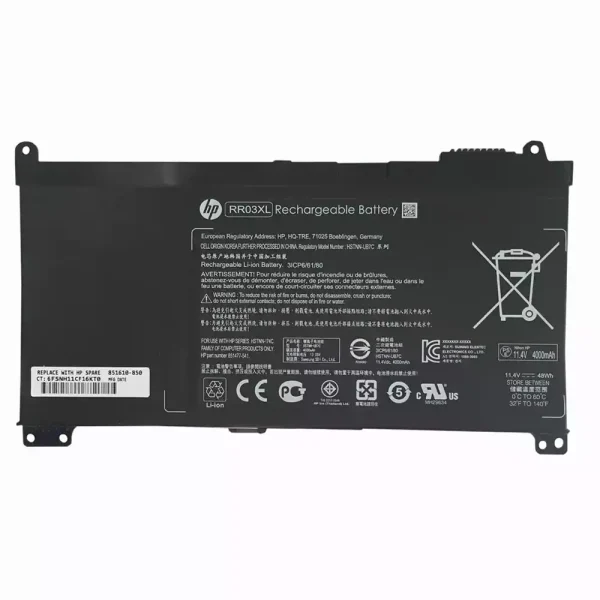 Batería Para Laptop HP RR03XL