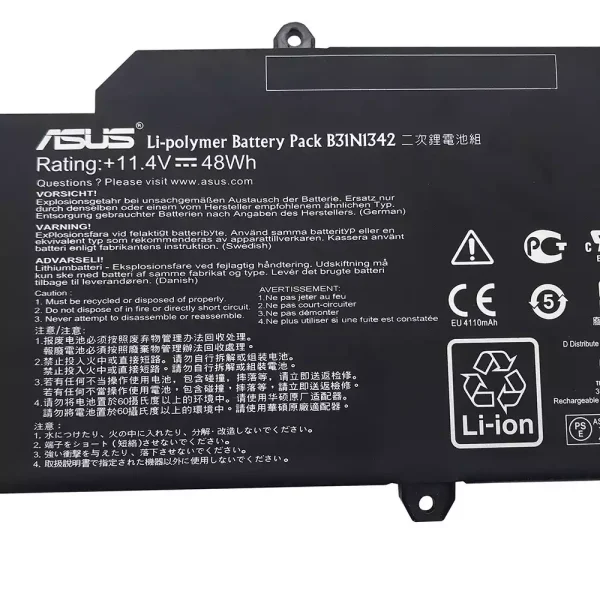 Batería Para Laptop ASUS B31N1342 - Imagen 3