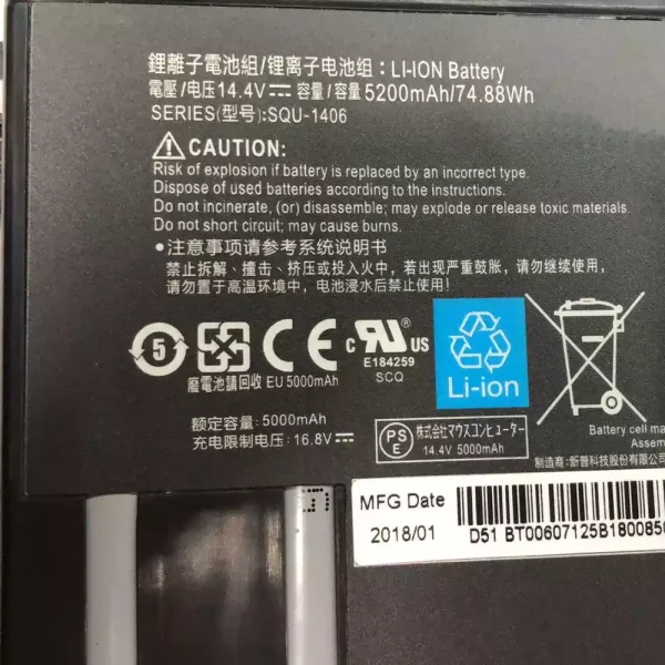 Batería Para Laptop Thunderobot 911-S2,911-S2B - Imagen 3