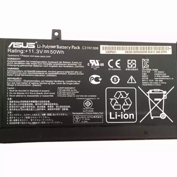 Batería Para Laptop ASUS C31N1306 - Imagen 3