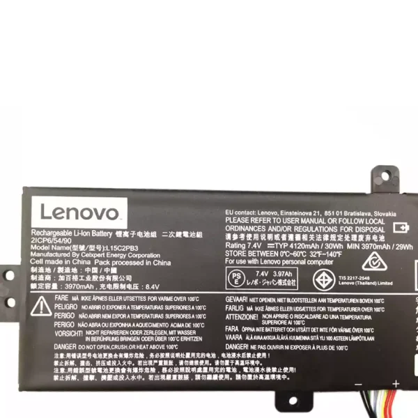 Batería Para Laptop LENOVO L15C2PB3,L15M2PB3 - Imagen 3