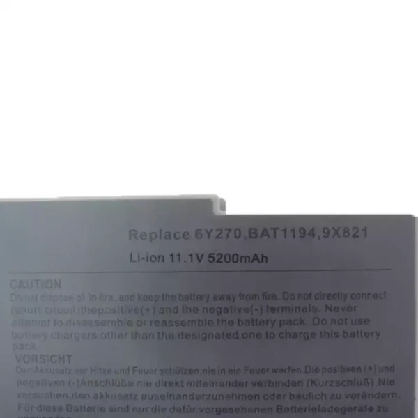 Batería Para Laptop DELL 6Y270,BAT1194 - Imagen 3