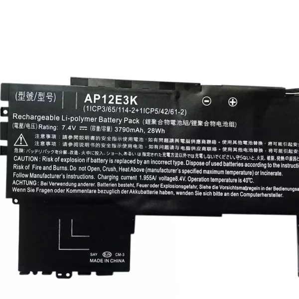 Batería Para Laptop ACER AP12E3K - Imagen 3