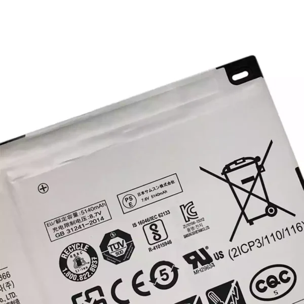 Batería Para Laptop SAMSUNG XE513C24,XE513C24-K01US,XE510C24 - Imagen 3