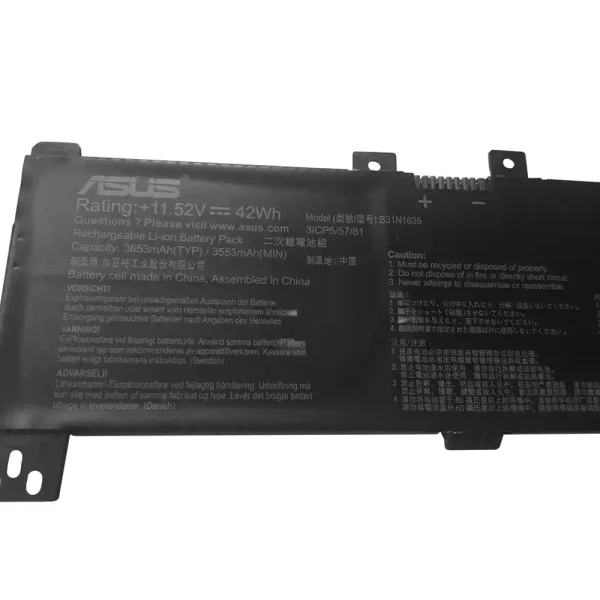 Batería Para Laptop ASUS B31N1635 - Imagen 3