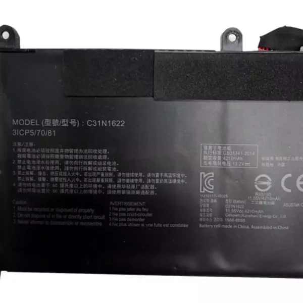 Batería Para Laptop ASUS C31N1622 - Imagen 3