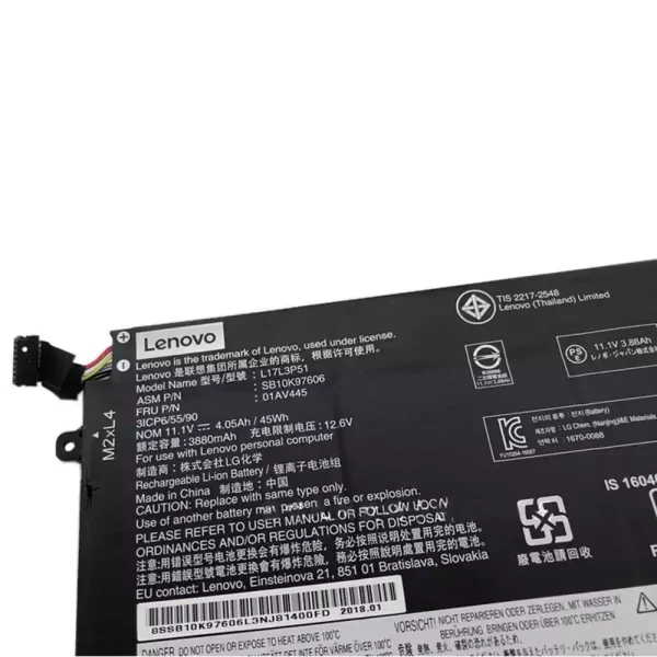 Batería Para Laptop Lenovo L17C3P51,L17C3P52 - Imagen 3