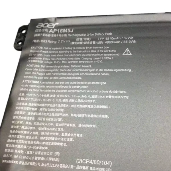 Batería Para Laptop Acer AP16M5J - Imagen 3