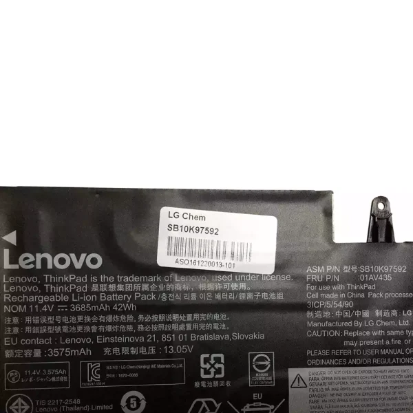 Batería Para Laptop LENOVO ThinkPad New S2 2018 - Imagen 3