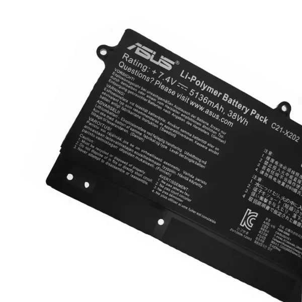 Batería Para Laptop ASUS S200,S200E,X201E,X201E,X202E,Q200E - Imagen 3