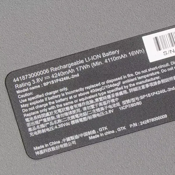 Batería Para Laptop Getac 441873000006 - Imagen 3