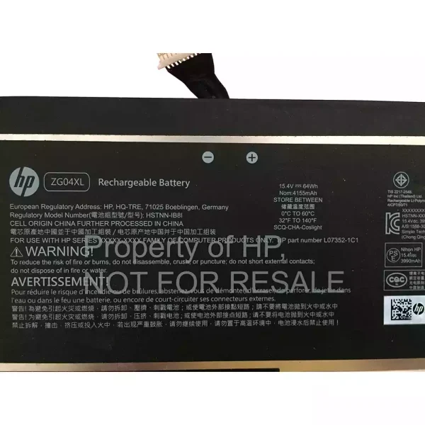 Batería Para Laptop HP ZG04XL - Imagen 3