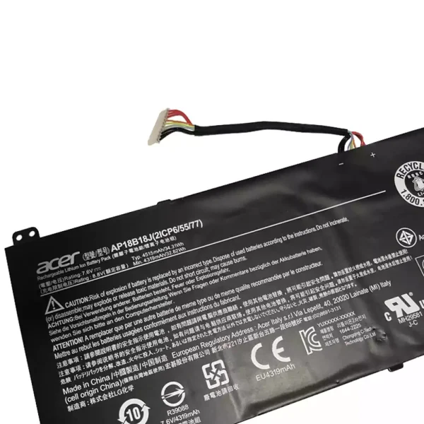 Batería Para Laptop ACER AP18B18J - Imagen 3