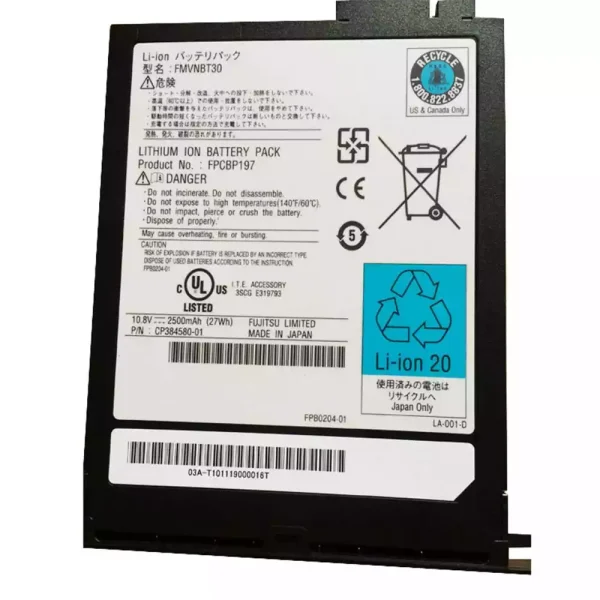 Batería Para Laptop Fujitsu FPCBP197,FMVNBT30 - Imagen 3