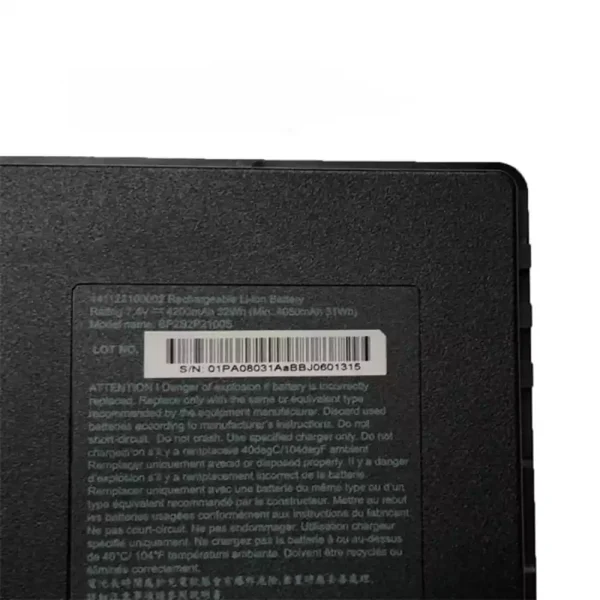 Batería Para Laptop Getac BP292P2100S - Imagen 3