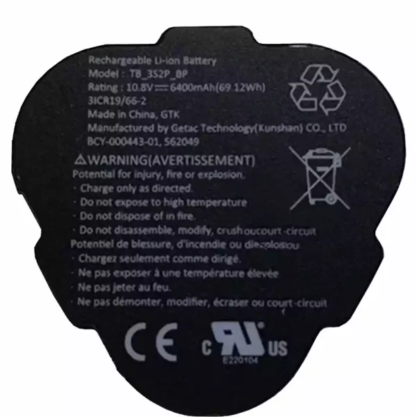 Batería Para Laptop Getac TB_3S2P_BP,BCY-000443-01 - Imagen 2