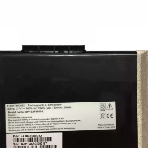 Batería Para Laptop Getac BP1S2P3800-L,441847600032 - Imagen 3