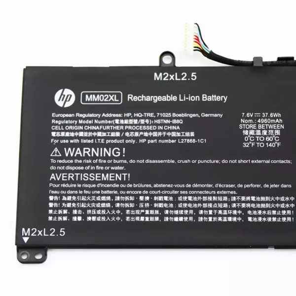 Batería Para Laptop HP MM02XL - Imagen 3