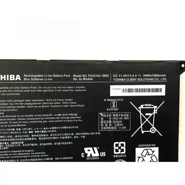 Batería Para Laptop TOSHIBA Portege WT20-B, Portege Z20T-B, Portege Z20T-C - Imagen 3