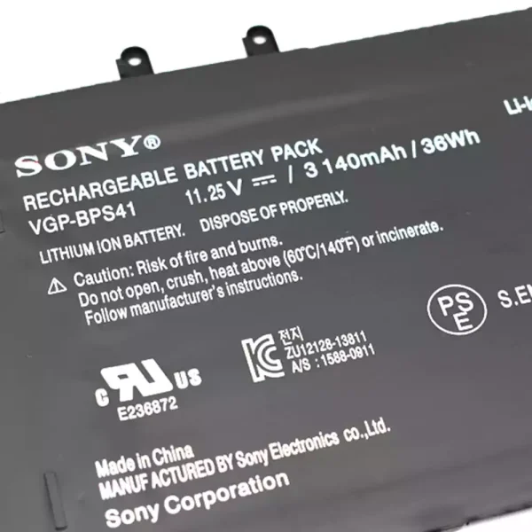 Batería Para Laptop SONY VGP-BPS41 - Imagen 3