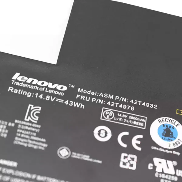 Batería Para Laptop Lenovo ThinkPad E220S S220 - Imagen 3