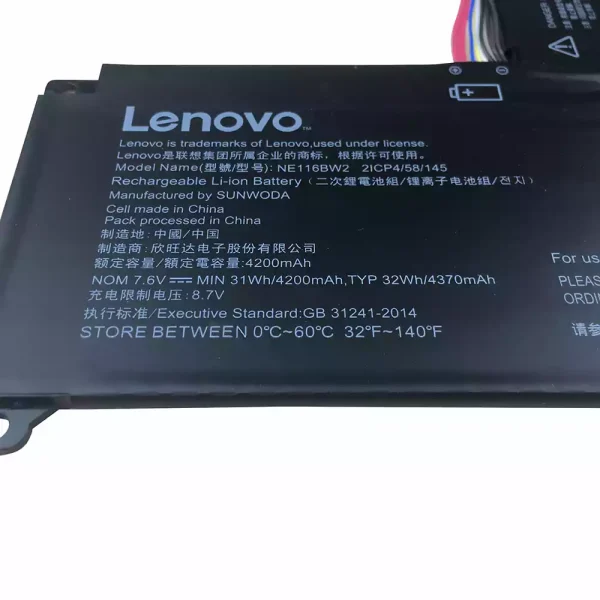 Batería Para Laptop LENOVO 0813004,NE116BW2 - Imagen 3