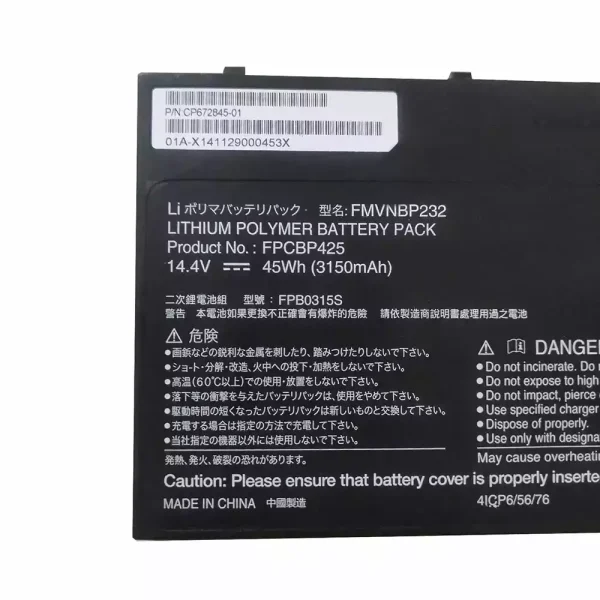 Batería Para Laptop FUJITSU FMVNBP232 FPCBP425 - Imagen 3