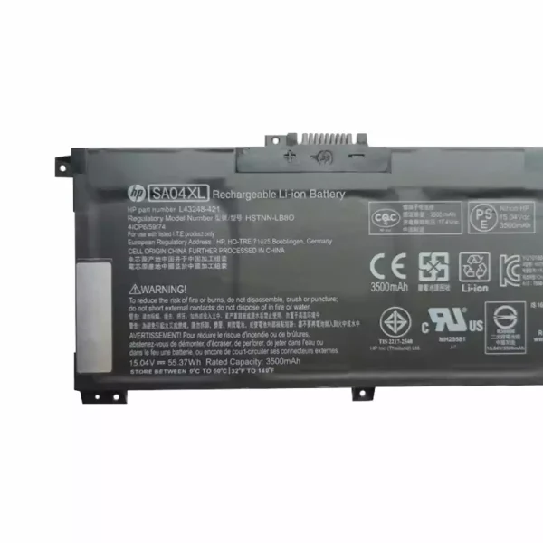 Batería Para Laptop HP SA04XL - Imagen 3
