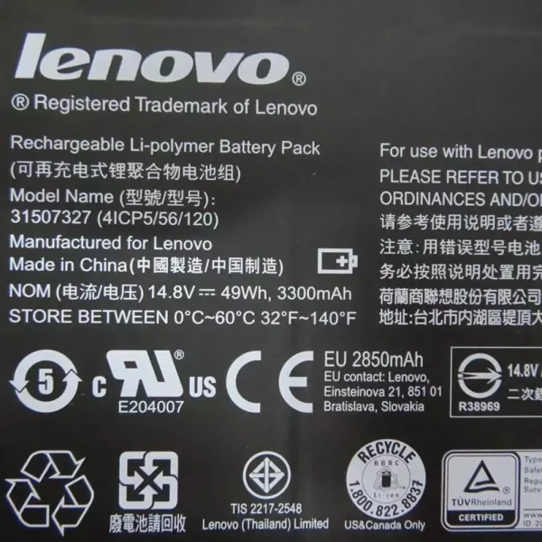 Batería Para Laptop LENOVO AIO PC HORIZON 2S - Imagen 2