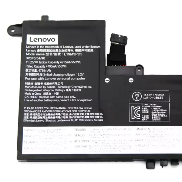 Batería Para Laptop LENOVO XiaoXin pro 13 2019 2020 - Imagen 3