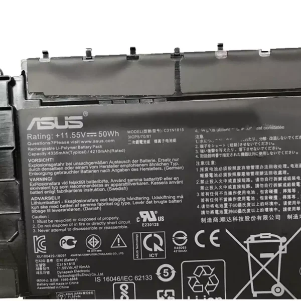 Batería Para Laptop ASUS ASUS ZenBook 13 UX333FA UX333FN BX333FN,RX333FA,RX333FN - Imagen 3