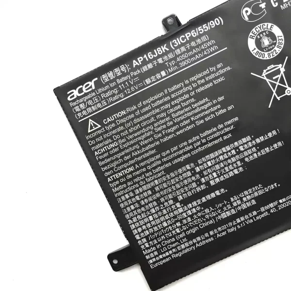 Batería Para Laptop ACER AP16J5K,AP16J8K - Imagen 3