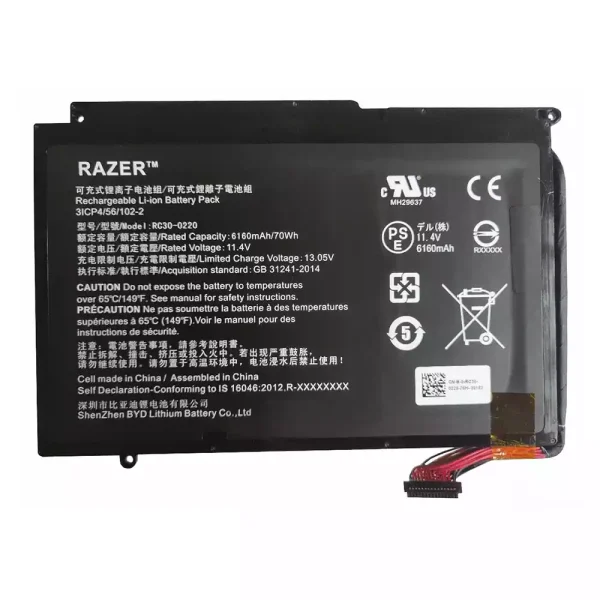 Batería Para Laptop RAZER RC30-0220,RZ09-0220