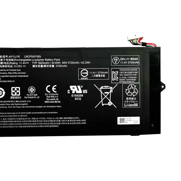 Batería Para Laptop Acer AP13J7K - Imagen 4