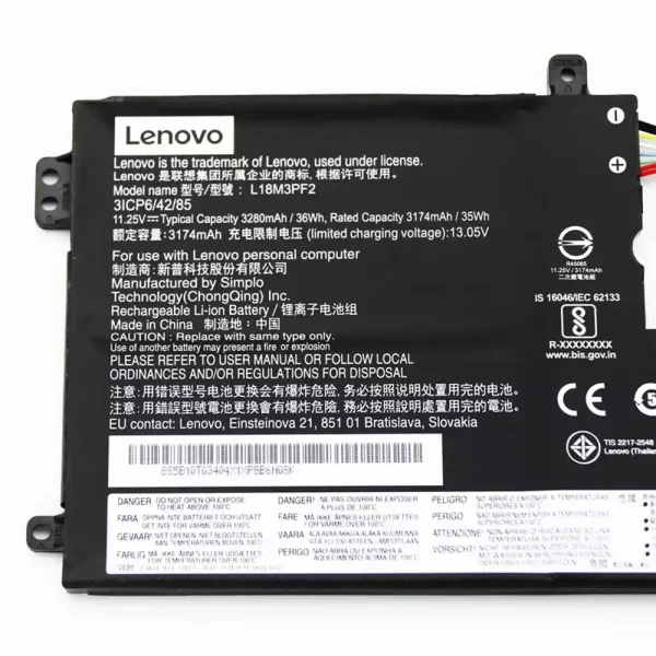 Batería Para Laptop LENOVO L18M3PF2 - Imagen 3