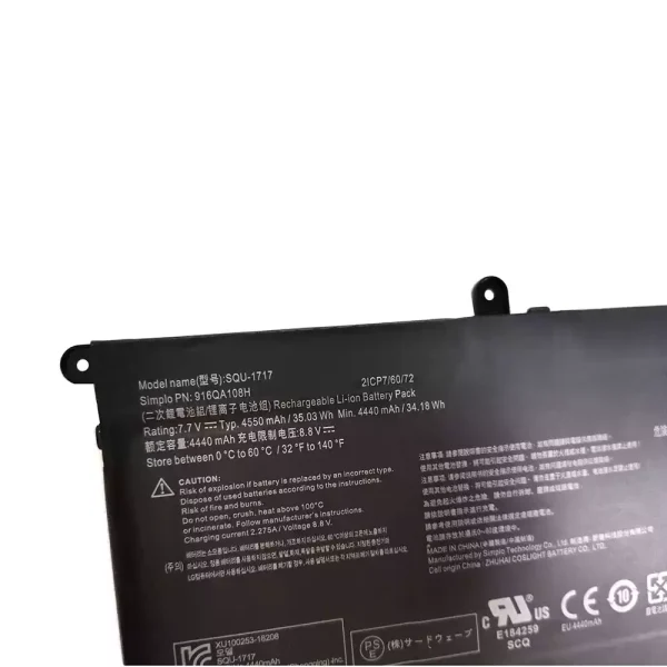 Batería Para Laptop Hasee SIMPLO SQU-1717,916QA108H - Imagen 3