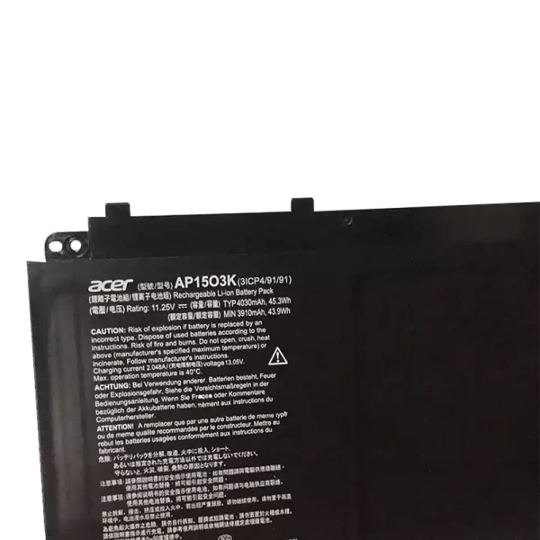Batería Para Laptop Acer AP15O3K AP1503K - Imagen 3