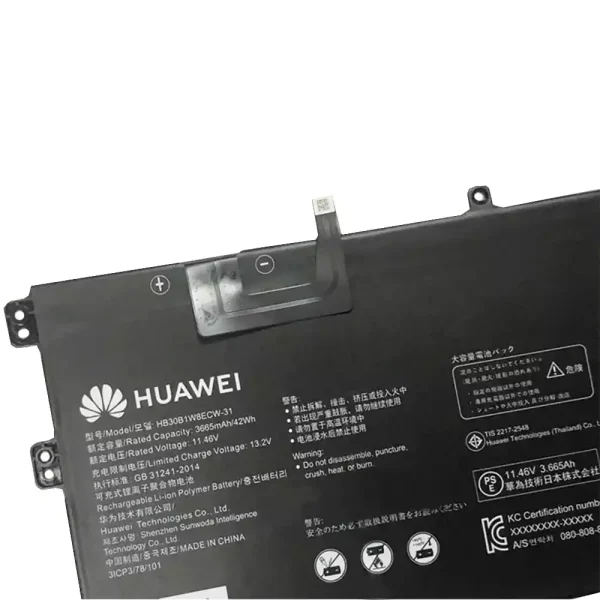 Batería Para Laptop HUAWEI HB30B1W8ECW-31 - Imagen 3