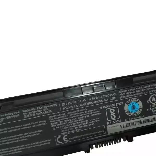 Batería Para Laptop TOSHIBA PA5120U-1BRS PABAS275 - Imagen 3